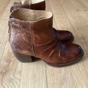 Bed Stu Distressed  Leather Ankle Boots